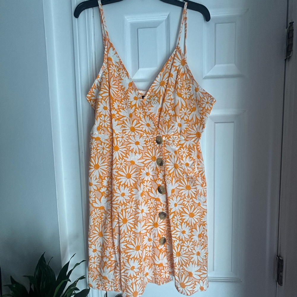 ASOS DESIGN Orange and White Floral dress